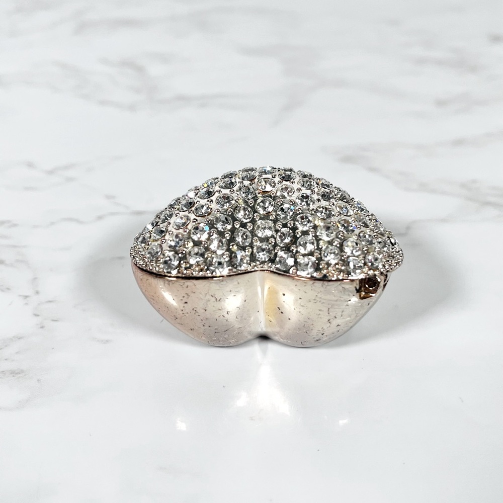 Heart-Shaped Rhinestone Trinket Box - Picture 3 of 10